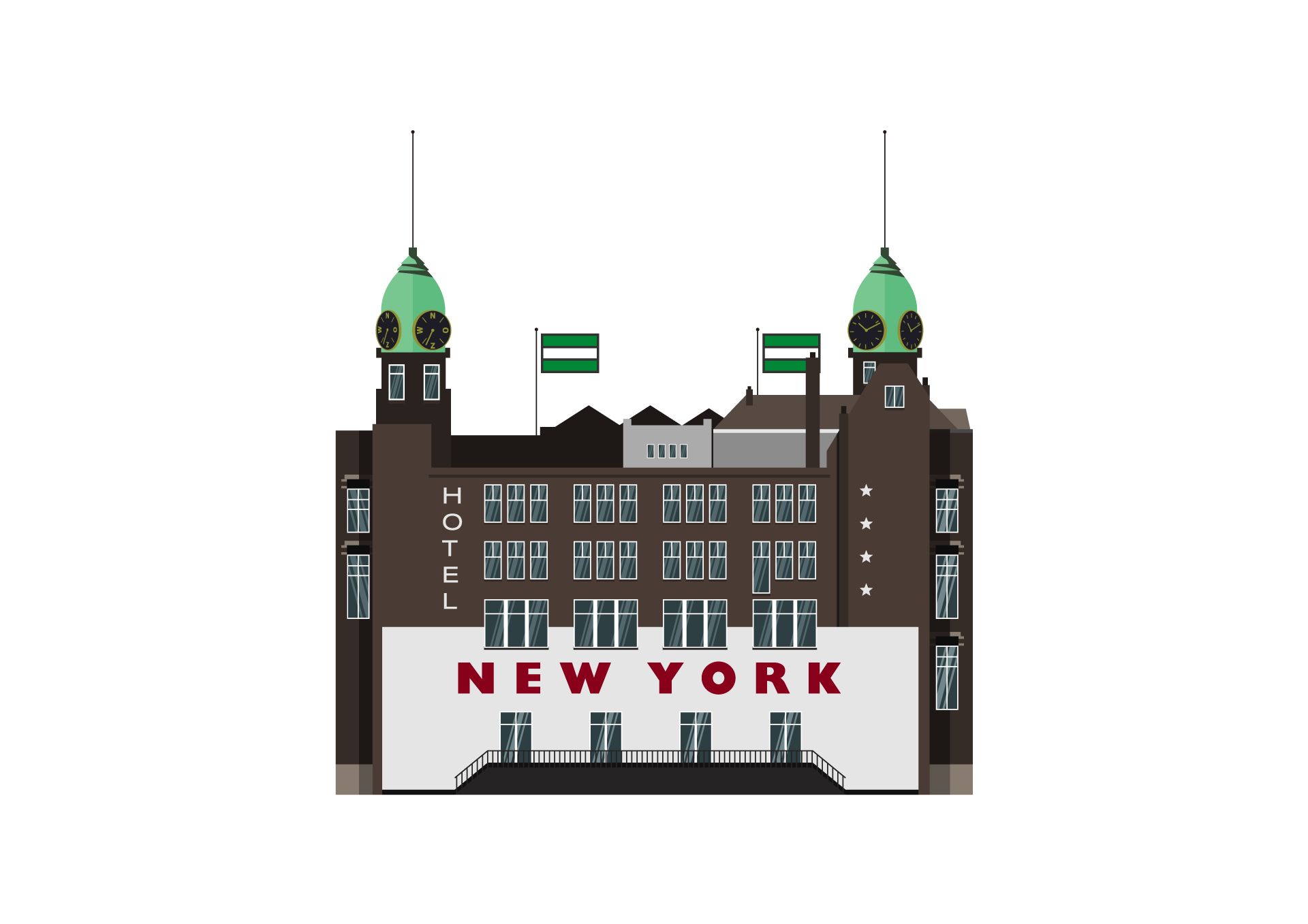 Hotel New York - 40x30cm