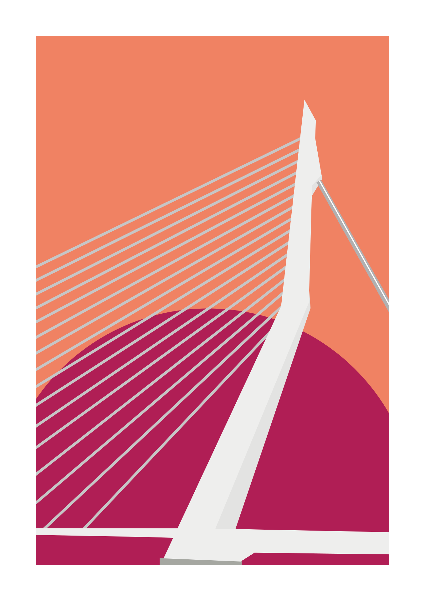 Erasmusbrug Rotterdam Special Edition poster