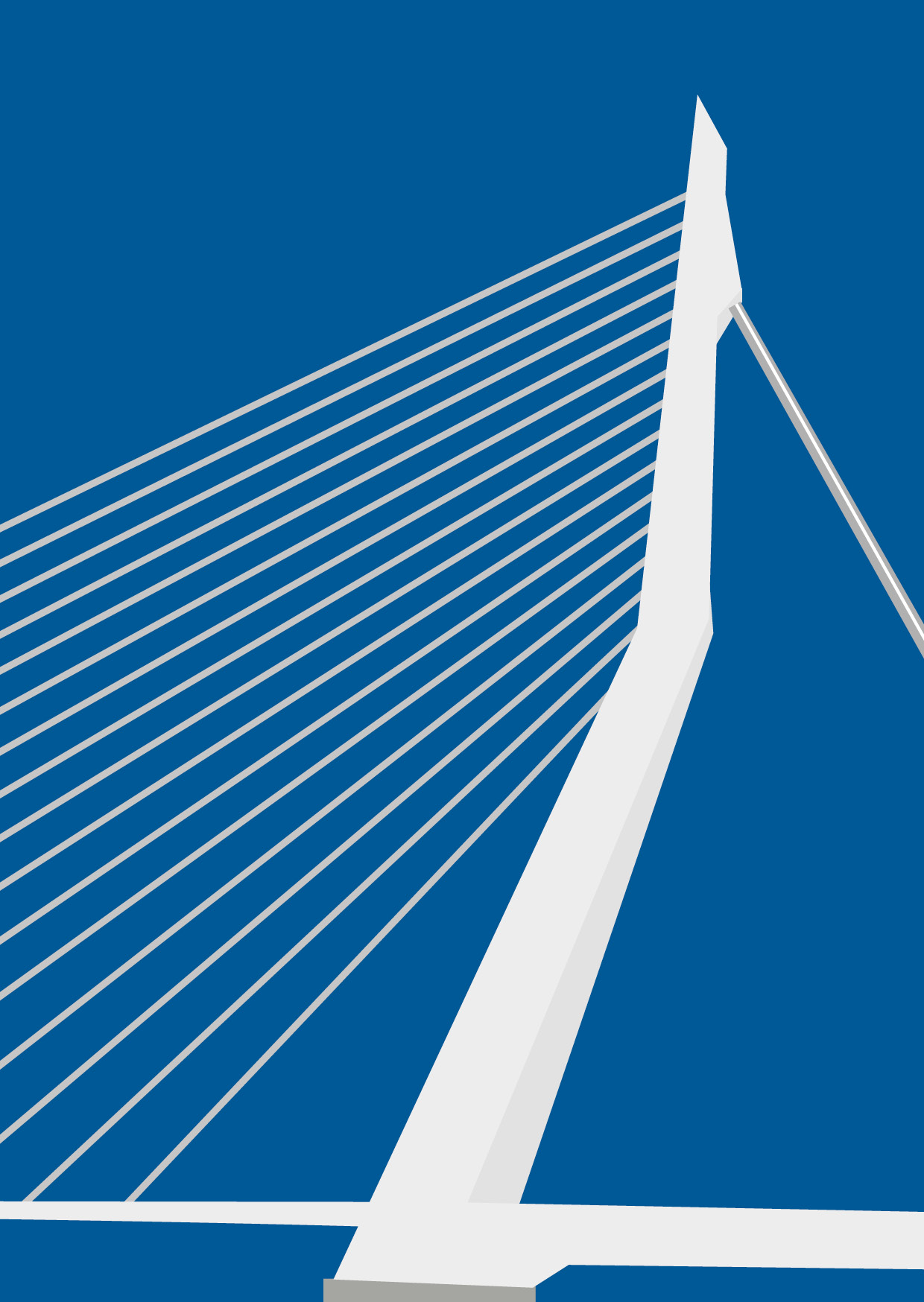 Ansichtkaart SE Erasmusbrug Blauw